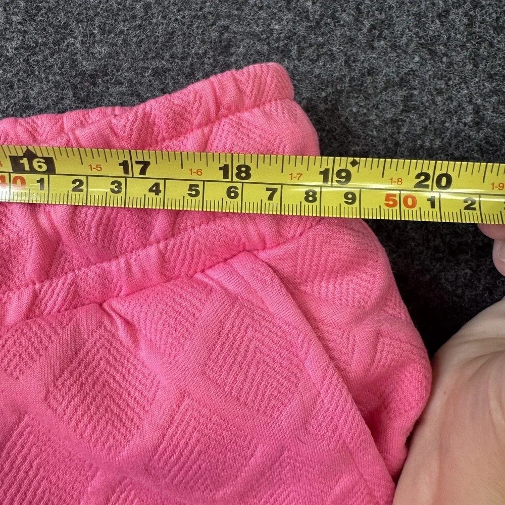Mary Square XXL Pink Textured Matching Lounge Set Comfy Travel Athleisure